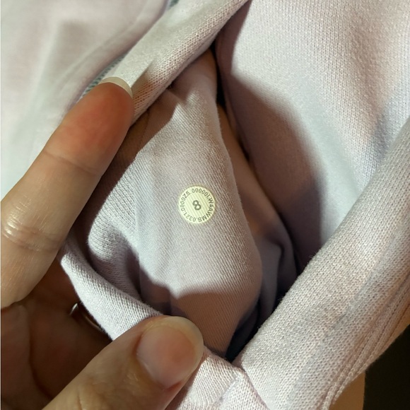 Lululemon Scuba Hoodie *Light Cotton Fleece in Lavender Dew Size 8 - Picture 8 of 8